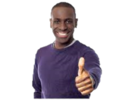 Nice man giving a thumbs up